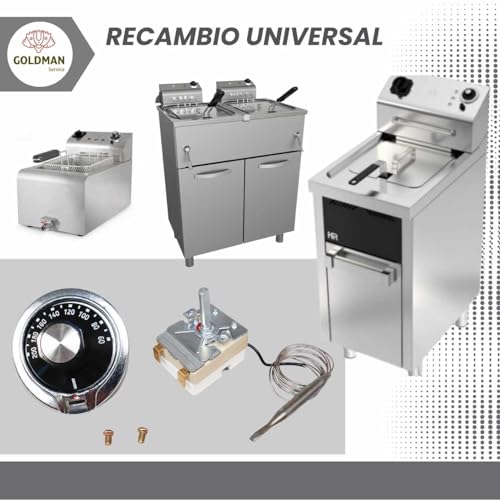 Miniatura 5 de Goldman Service Termostato Freidora Industrial Hostelería. Recambio Universal Con Mando Regulador 50 A 205 C