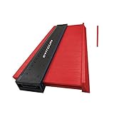 Widen Contour Gauge 10 Inch Irregular Profile Duplicator for Woodwork Shape Tracing Template Measure Tool Profile Jig Guide Pipe Tile Frame Gauge Metal Weld Fabrication Silhouette Extraction Measure