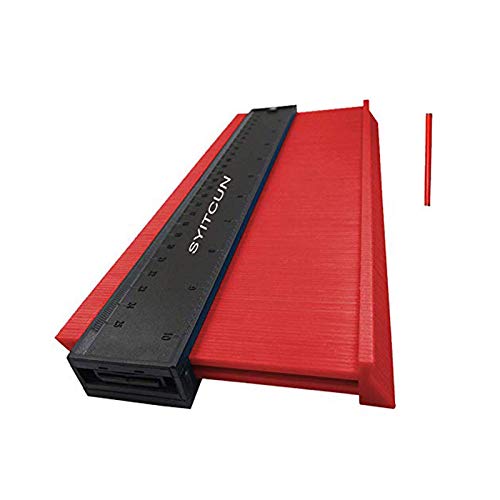 Widen Contour Gauge 10 Inch Irregular Profile Duplicator for Woodwork Shape Tracing Template Measure Tool Profile Jig Guide Pipe Tile Frame Gauge Metal Weld Fabrication Silhouette Extraction Measure