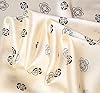FAIRYGATE Scarf Women Polka Dot Print Silk Scarves Satin Shawl Neckerchief Head Wrap Ladies Scarfs Vintage Bridal Large White Stole 87008 #5