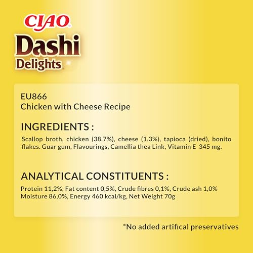 INABA Dashi Delights Katzenfutter Nass 100% Natürliches Hähnchenfleisch | Getreidefrei, Zuckerfrei, ohne künstliche Aromen… – Ansicht 5