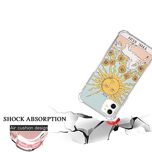 Dolosflap The Sun Tarot Card Case Compatible With Iphone 12/12 Pro，The Sun Tarot Card Pattern Slim #TOP3
