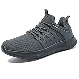 bugatti schuhe 47  NewDenBer Sportschuhe Herren Atmungsaktiv Turnschuhe Leichtes Sneaker Laufschuhe (47 EU, Dunkelgrau)