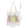 Canvas Tote Bags for Women Men, Book Tote Bag Cotton Canvas, Reusable Shopping Bags, Cute Tote Bag Gift for Book Lovers #3