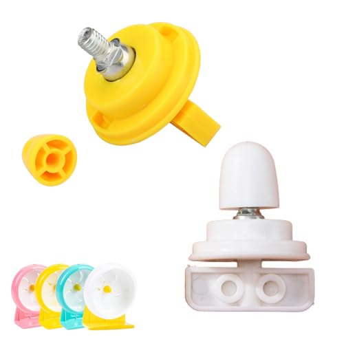 SquEqu Pacote com 2 rolamentos de rolamento de substituição para hamster, suporte central, suporte p