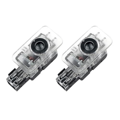 2PCS Never Fade Car LED Door Light Projector Logo,LED Puddle Light Shadow Laser Step Lights Compatible for V40 V60 V90 S60 S80 S90 XC40 XC60 XC90 Accessories (White Blue)