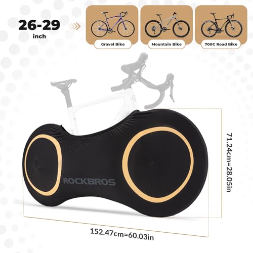 Funda de bicicleta impermeable ROCKBROS elástica con protección de ruedas 3