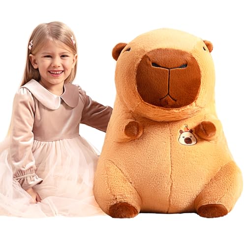 IKASA Peluche gigante de cerdo de agua grande, 60 cm, regalo para niños