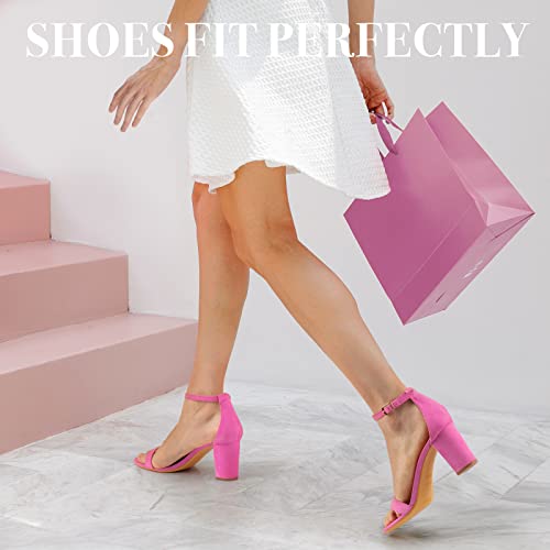 Image of Ankis Heels for Women Open Toe Ankle Strap Chunky Heel Sandals 2.75 Inch
