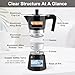Sivaphe Stovetop Coffee Maker 150ml/3 Cups, Aluminium Moka Pot Italian Espresso Maker with Heat-Resistant Handle, Black