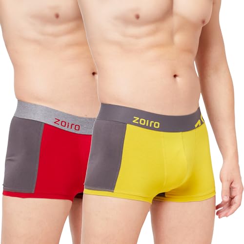 Image of Zoiro Men's Soft Cotton Blend Solid Trend Trunk (Pack of 2) |Colours May Vary