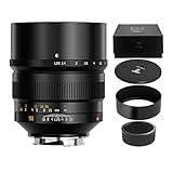  TTArtisan M 90mm F1.25 Vollformat-Kameraobjektiv Kompatibel mit Leica M-Mount M2 M3 M4 M5 M6 M7 M8 M9 M9P M10 M262 M240 M240P M10P M10M