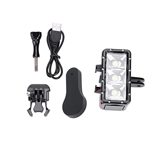 30m Diving LED Video Light for XiaoYi Action Cameras with 3 Lighting Modes