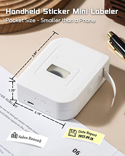 Orosaur Label Makers Machine With Tape, Hp1 Portable Mini Bluetooth Printer Label Maker For Home Storage,Office Organization,School,Wireless Thermal Usb Rechargeable Diy Labeler #TOP4