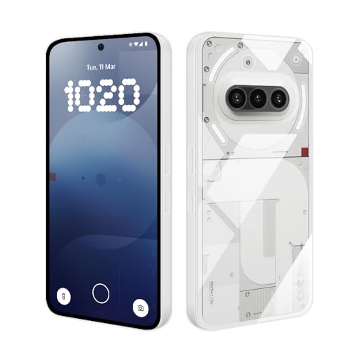 HS Products HSP Hülle für Nothing Phone 3a Matt Stoßfest & Passgenau | TPU Silikon Case mit Microdots Kameraschutz Anti-Fingerprint & Staubschutz Transparent