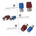 COOLHIYA 2pcs Quick Connectors System Port Adapters for Car Air Conditioning High Couplers Color Knobs for Easy Identification Compatible and Systems