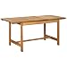 Produktbild Outsunny Ausziehtisch Gartentisch Esstisch Gartenmöbel Pappelholz wetterfest braun 160/120 x 70 x 72 cm