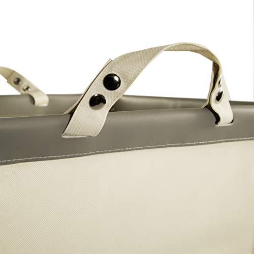 Seville Classics WEB340 Large Commercial Heavy Duty Rolling Steel Frame Laundry Hamper Canvas Cart Bin thumb #4