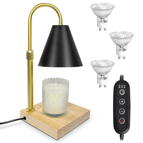 XSS Lámpara Calentador de Velas, lámpara perfumada con Temporizador y atenuador, lámpara perfumada de Altura Ajustable, Regalo para Mamá para Velas perfumadas, Hogar, Dormitorio, Decoración