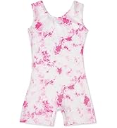 uideazone Gymnastics Leotard for Girls Biketards Sparkly Tank Ballet Unitard with Shorts Quick Dr...