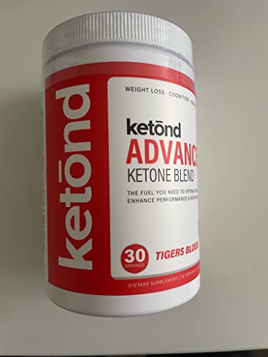 Ketond Exogenous Ketones Advanced Blend Drink Ketones For Rapid Weight Loss - Best Fuel For Energy, Mental Performance And Weight Loss - Tigers Blood (30 Servings) #TOP5