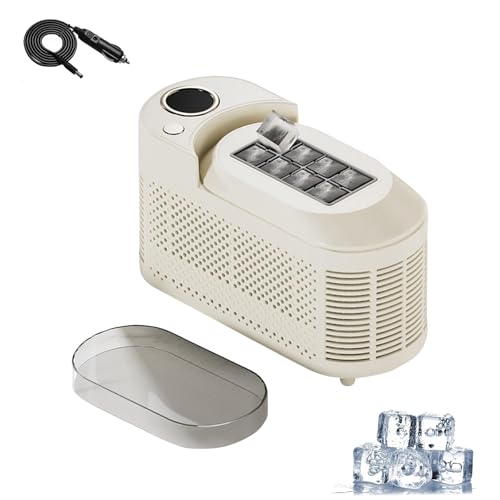 Machine à glaçons compacte pour ne plus manquer de glace, modèle beige portable - 2