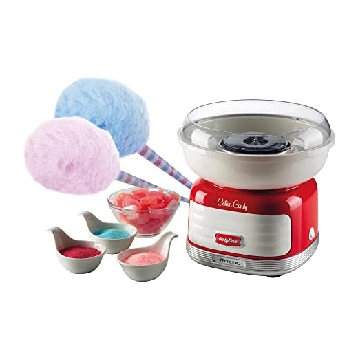 Ariete 2971 MÁQUINA DE ALGODÓN DE AZÚCAR Party Time, 500 W, De plástico, Rojo