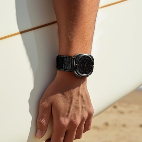 Image of Nereides Compatible with Samsung Galaxy Watch 3 45mm Band, Rugged Nylon Sports Strap with Woven Loop Design, 22mm Tough Replacement Band