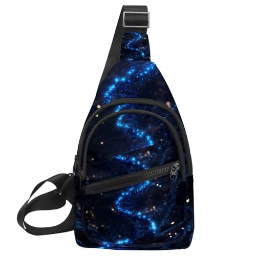 Mochila cruzada de pecho multicolor 08 para senderismo