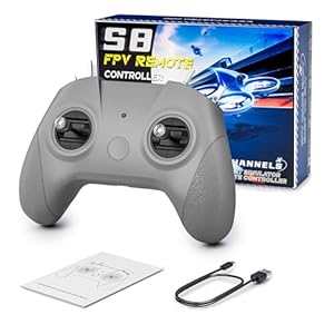 S8 Pro RC Flug Simulator Fernbedienung, 8 Kanäle FPV Drohne Spiel Controller für PhoenixRC/Realflight/FreeRi... Virtual Flight, Type-C to Type-C/OTG, Anfänger Piloten Training Erfahrung