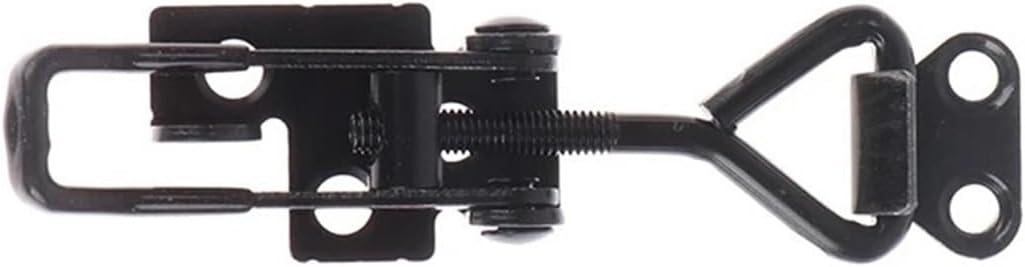 Compatible Black Quick Clamp Latch, Lever Handle Lock Hasp for Cabinets, Sliding Doors & Furniture Hardware(B)