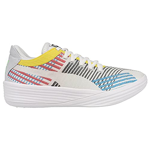 PUMA Mens Clyde All-Pro Basketball Sneakers Shoes Casual - Multi,White - Size 8 M