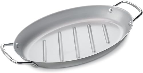 Miniatura 7 de Sartén para parrilla al aire libre  Sartén de parrilla de 11 pulgadas con asas, bandejas de parrilla para asar bandeja de barbacoa