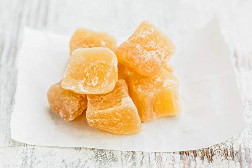 Ingwer getrocknet leicht kandiert Ingwerstücke 250g - 2500g Frischebeutel 100% Natural aromatisch scharf leicht gezuckert kandiert ungeschwefelt ohne Konservierungsstoffe ohne Farbstoffe (2500g) Cover