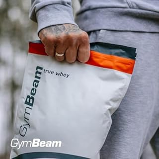GymBeam Proteine in Polvere True Whey, Concentrato di Proteine del Siero del Latte (WPC), Proteine Whey di Alta Qualità, BCAA, Favoriscono la Crescita Muscolare (Strawberry, 1000 g)
