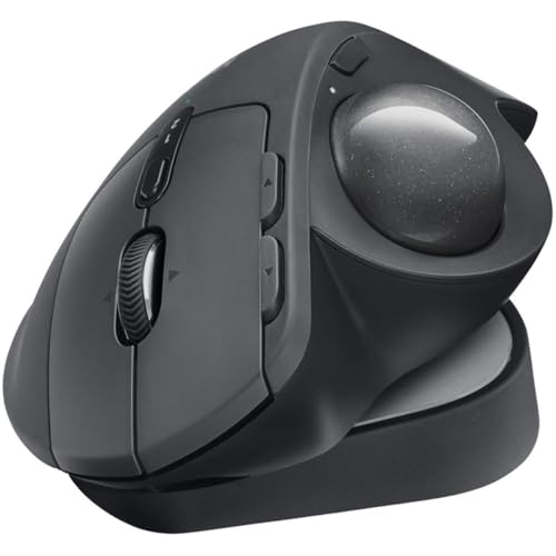 Logitech MX Ergo S Plus Advanced Wireless Trackball Mouse, Graphite