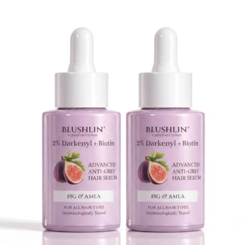 Image of SCIENCE MEETS SKIN 2% Darkenyl for Anti Grey Hair Serum|Anti-Greying Actives with Biotin, Bhringraj, Henna & Amino Acid Complex|Strengthens Roots & Adds Shine|Toxin Free|All Hair Types- 30ml