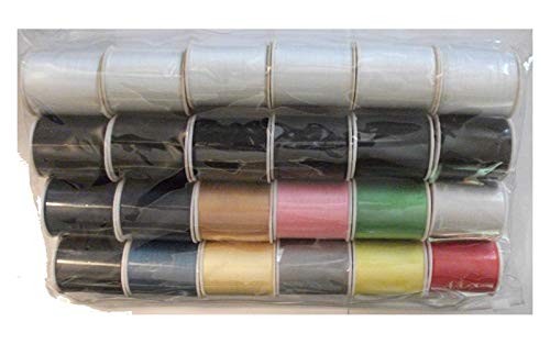 Set de hilo de coser poliéster - 24 bobinas 200 yd c/u miniatura 1