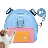 Generisch Hundesatteltasche – verstellbares -Rucksackgeschirr mit Leckerli- und integriertem Kotbeutelhalter, bequemer Sattel für kleine bis mittelgroße Hunde | Wandern, Reisen, tägliche S