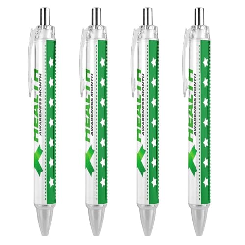 Bolígrafos de punta fina 0,5 mm MentalAwareness retráctiles para una escritura suave y sin borrones