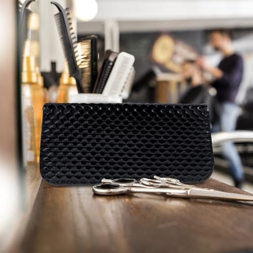 Vaguelly Leder Scherentasche Für Friseure 8 Zoll Kompakte Haarschneideschere Aufbewahrungstasche Leichtes Profi Werkzeugetui Für Haarstyling Zubehör