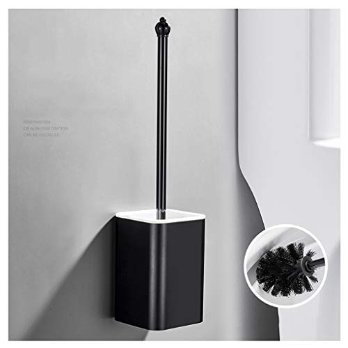 ALVIS Escobillero baño Aseo nórdica Cepillo montado en la Pared WC del Sistema de Cepillo de Mango Largo for Dead Esquina del tocador Cepillo de Limpieza for la casa Conjunto Vaso escobillero