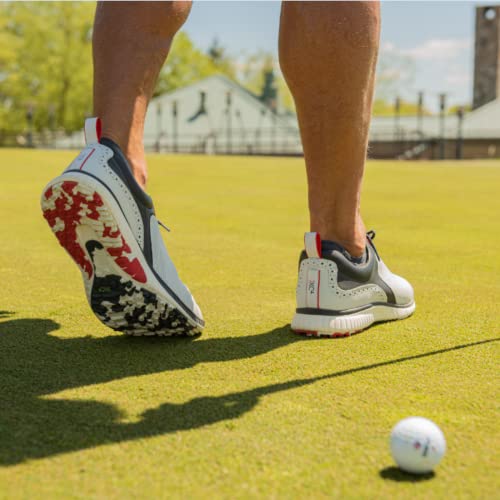 Johnston & Murphy Men's Xc4 H1-Luxe Hybrid White/Navy Full Grain 8 M Us #TOP4