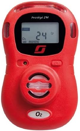 Oxygen Single-Gas Detector by Scott 3M Protege ZM for Personal Safety (Range: 1.0 to 30.0% Volume) for Food Industries,Chemical Plants Security System and Mining