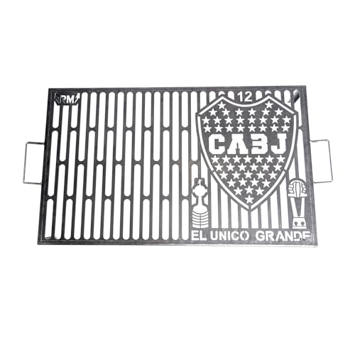 Parrilla Barbacoa Churrasquera Portatil Uso Exterior Equipos Cuadros de Futbol Argentinos 80 x 50 x 14 cm (zeneize)