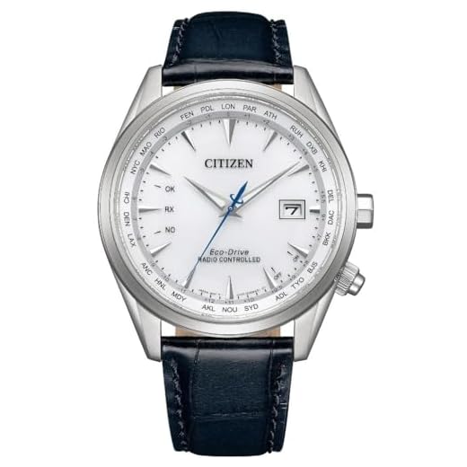 Citizen Men's Analogue Eco-Drive Watch with Leather Strap CB0270-10A, Blue, standard size, Strap.