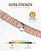 Jecanori Copper Bracelet for Men with 3800 Gauss Magnets,Magnetic Cross Bracelets for Men,Adjustable Length with Sizing Tool