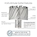 Accusize Industrial Tools H.S.S. Annular Cutter 2-1/4'' by 1'' Cutting Depth in Strong Box with 1 Pc Pilot Pin 1/4'' by 3'', 2080-2041Pin