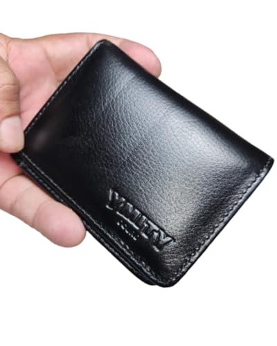 Carteira Masculina 100% Couro Legítimo Formato L Ymity, Carteita Mini Pequena Com mais Conforto