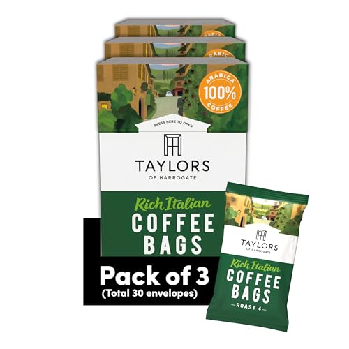 Taylors of Harrogate Rich Italian Enveloped Coffee Bags Roast 4 30 Bags